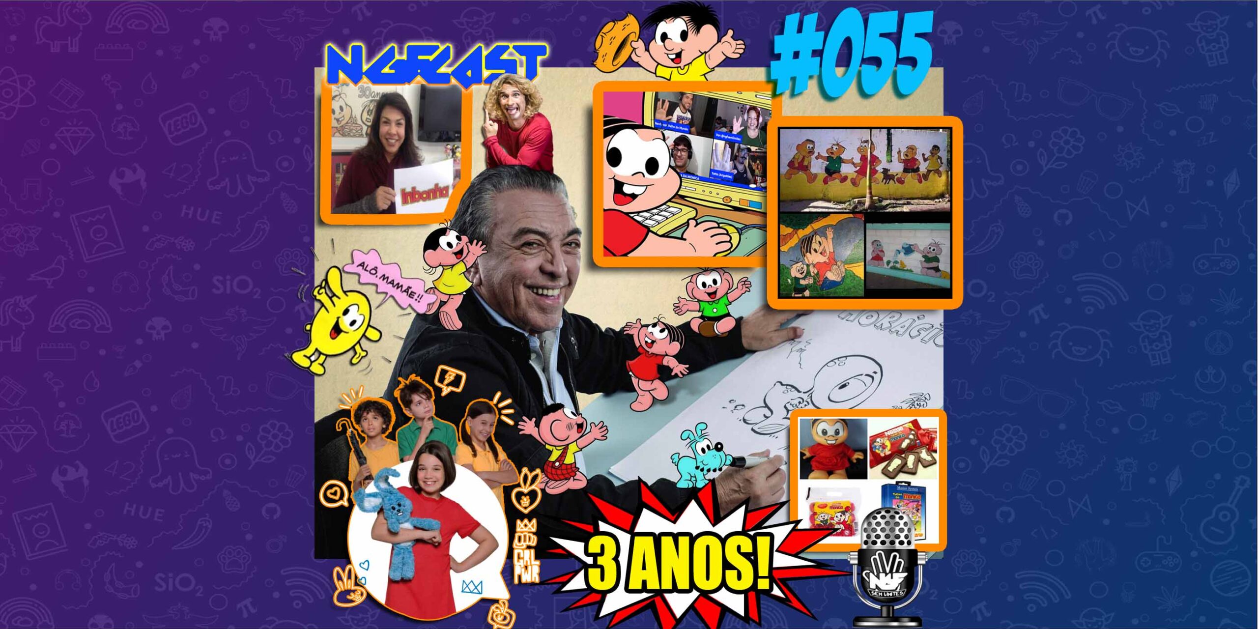 NGFCAST #055 ( Live ) - Faaala Nelds, Geeks e Fleaks! ( Mauricio de Sousa e a Turma da Mônica )