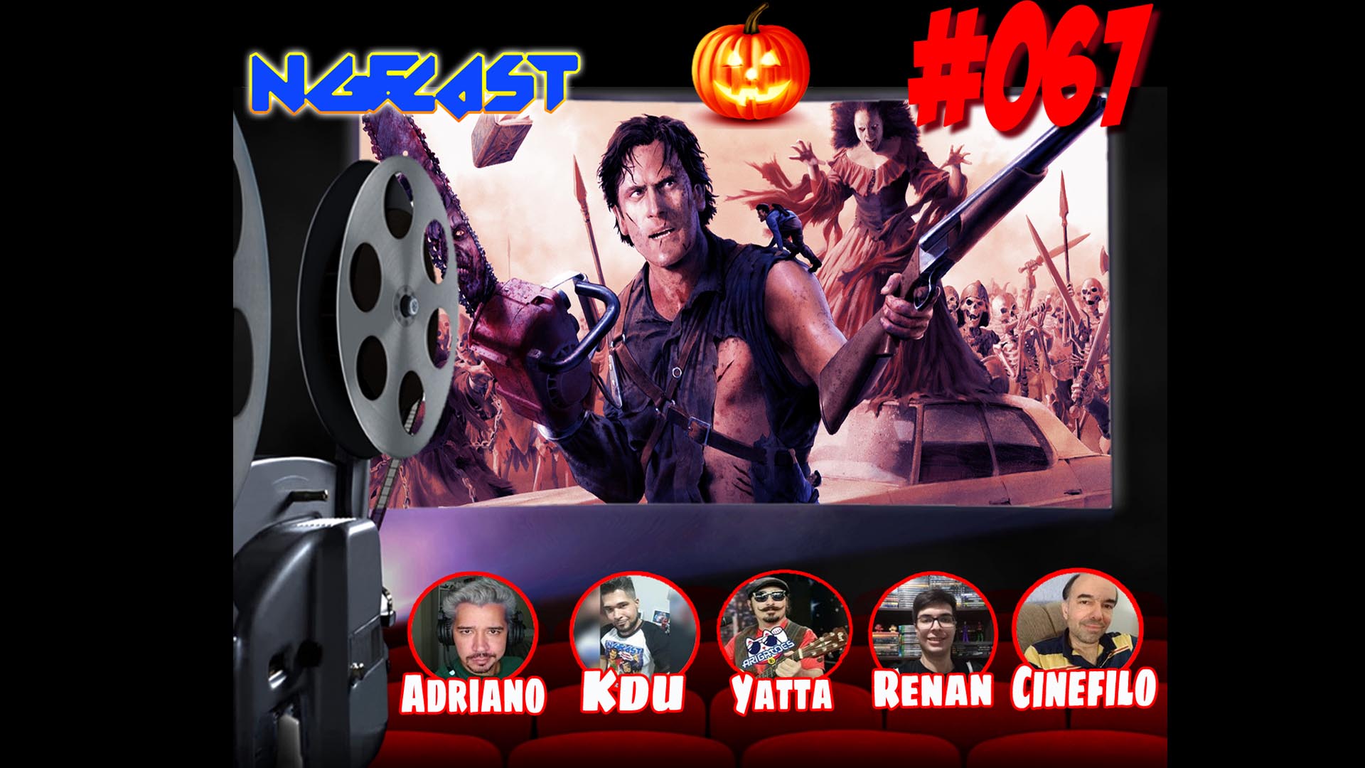 NGFCAST #067 ( Live ) - CineNGF - Uma Noite Alucinante 3 ( Especial Halloween )